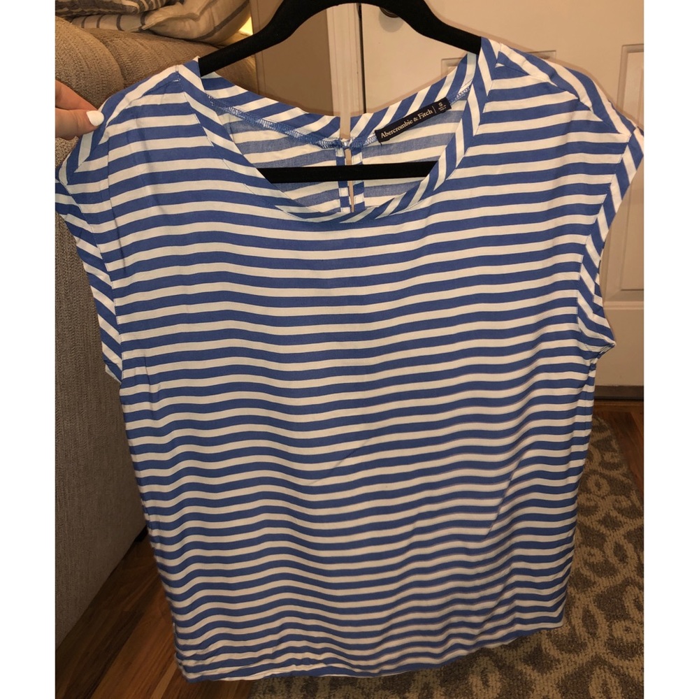 Abercrombie Striped Button-Back Top